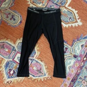 Smart wool cropped merino wool ski or snowboarding long underwear